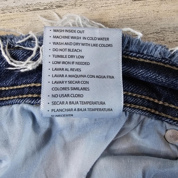 Kancan Jeans for Maurices Women's Size 32 Distressed Frayed Hem Blue Denim Ankle - Picture 15 of 16